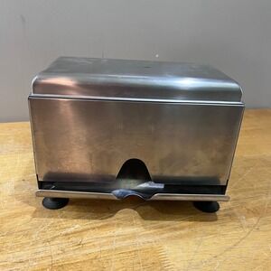 Vtg Halco Stainless Steel Wrapped Straw Dispenser Retro Diner Restaurant Japan